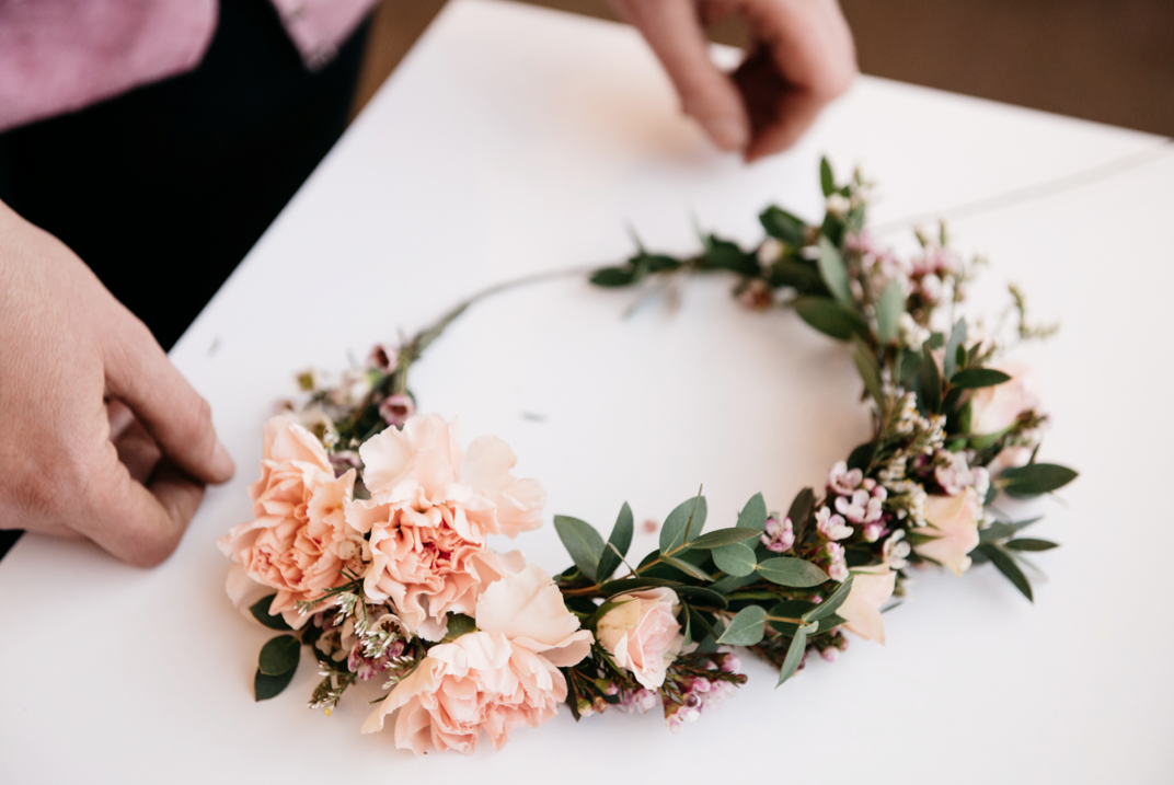 Wedding DIY floral Crown