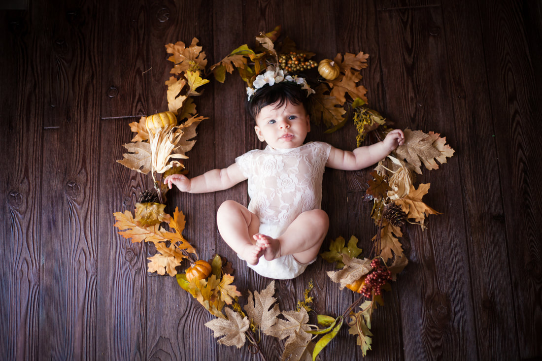 Fall Styled Baby Photography Fine Art Tampa