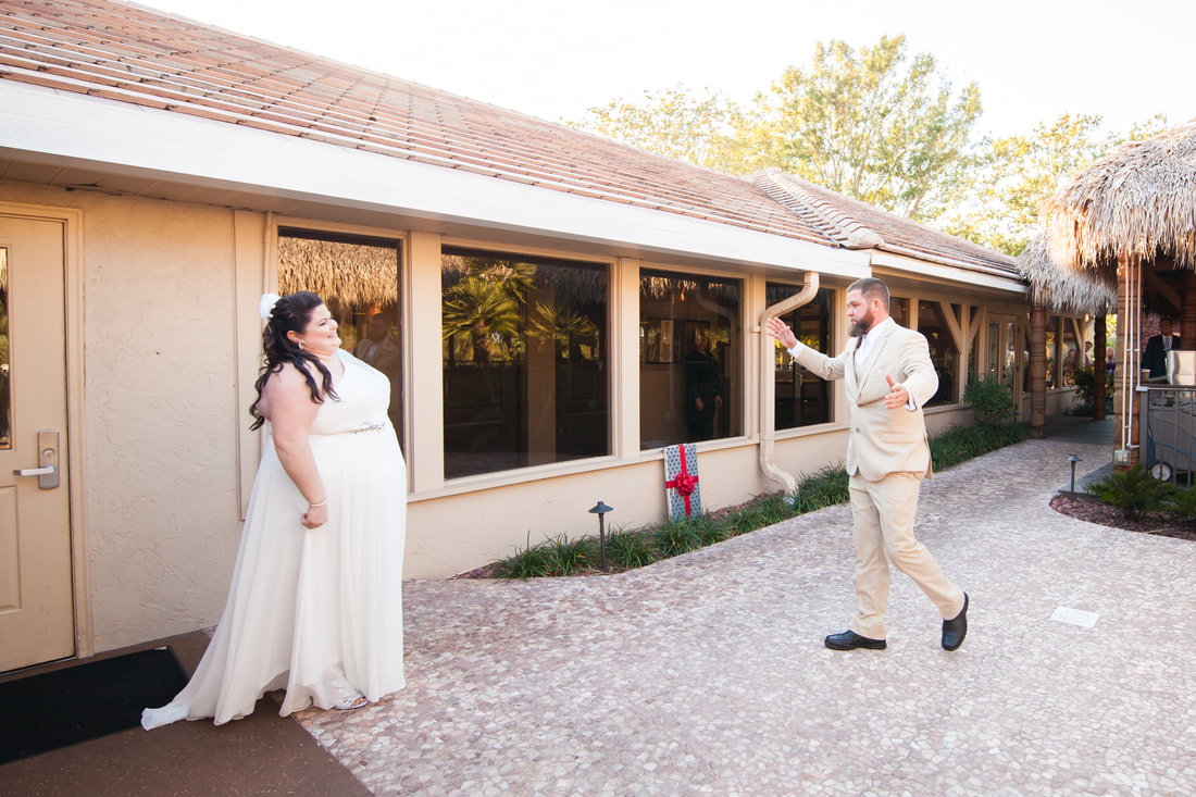 Citrus Hills Country Club in Hernando Groom sees Bride for the first time